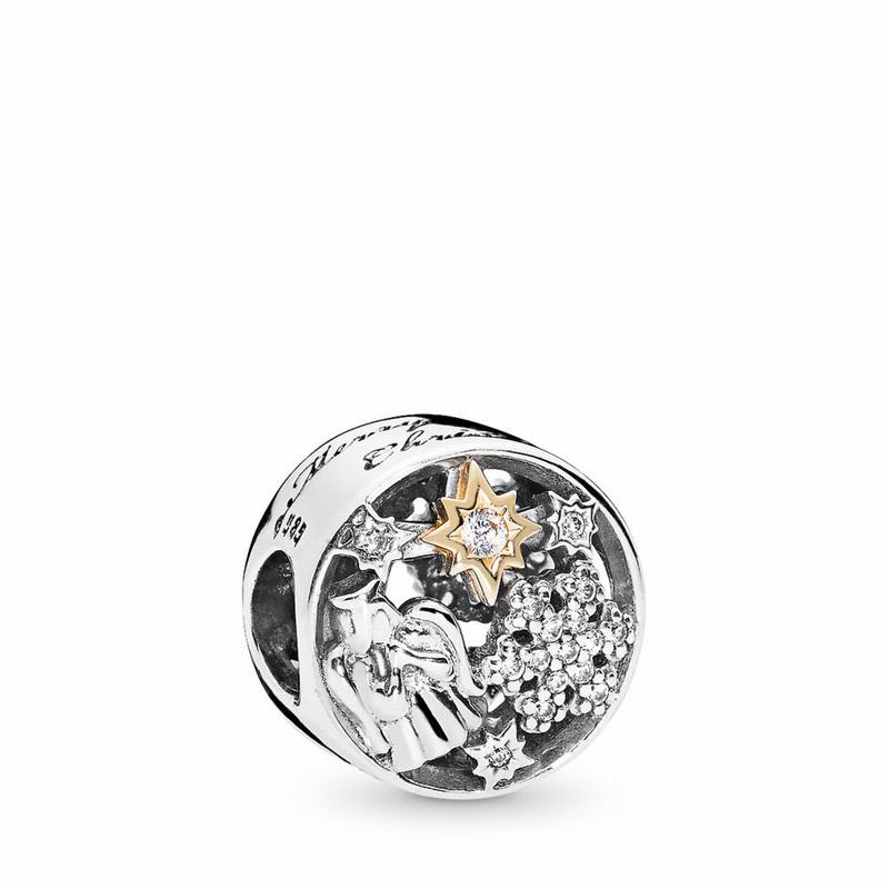 Pandora Celestial Wonders Charm - Two Tone/Cubic Zirconia - Canada | DU9990OI